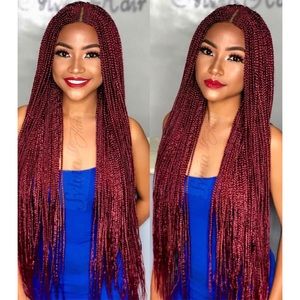 Cornrows / Box Braids Braided-Wig Lace closure wig